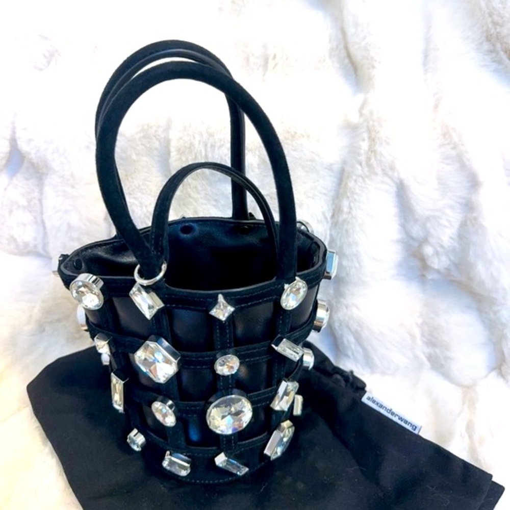ALEXANDER WANG Crystal Embellished Handle Bag